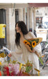 Women Lace Tie Lantern Sleeves Loose Tops